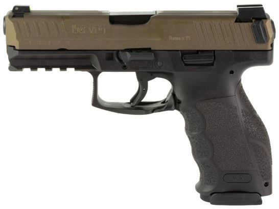 HK VP9 9MM MIDNIGHT BRONZE NS 3 17RD - Pistols